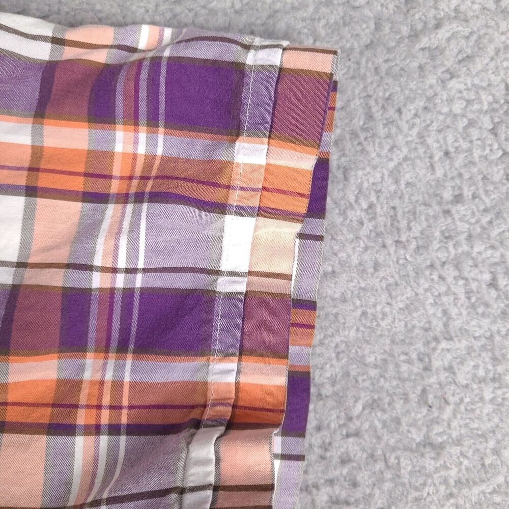 Banana Republic Shirt Mens XL Colorful Plaid Short Sleeve Button Down Soft Wash - Picture 6 of 13